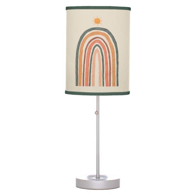 Sun Over A Rainbow Table Lamp (Front)
