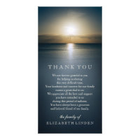 Sun Over the Ocean | Sympathy Thank You Card