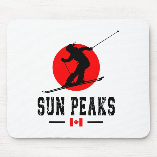 Sun Peaks Canada Ski Resort Rocky Mountains Canadi Mouse Pad (Front)