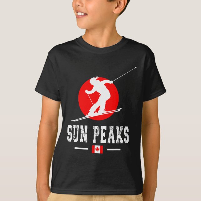 Sun Peaks Canada Ski Resort Rocky Mountains Canadi T-Shirt (Front)