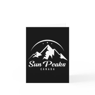 Sun Peaks Canada Ski Resort Skiing Snowboarding  Card