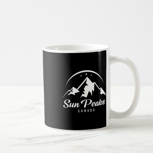 Sun Peaks Canada Ski Resort Skiing Snowboarding  Coffee Mug (Right)