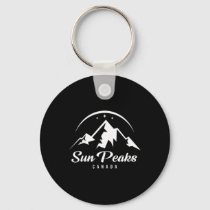 Sun Peaks Canada Ski Resort Skiing Snowboarding Keychain