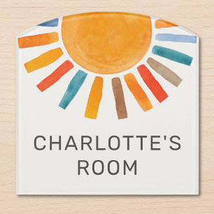Sun Personalized Door Sign