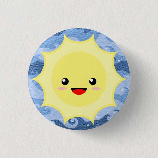 Sun Pinback Button (Front)