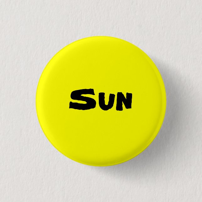 Sun Pinback Button (Front)