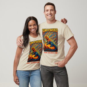 Sun-Powered Agama Lizard Art T-Shirt