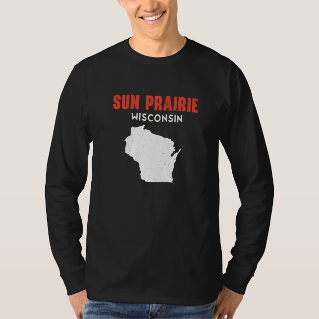 Sun Prairie USA State America Travel Montanan Hele T-Shirt (Front)