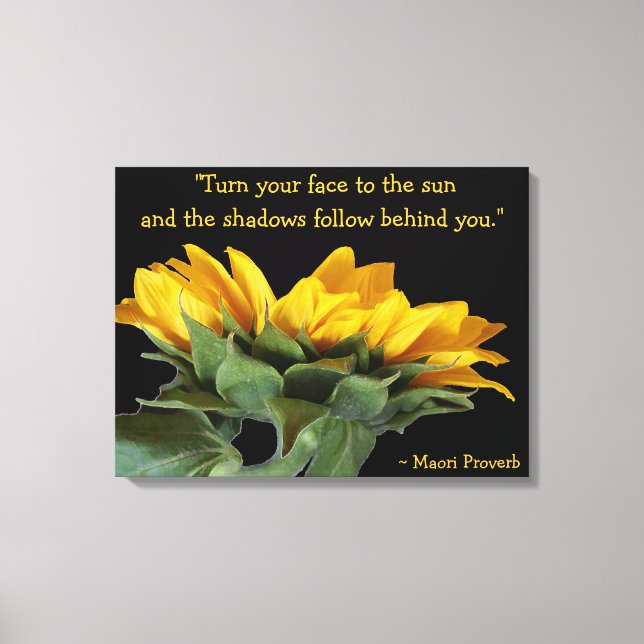 Sun Proverb on wrapped canvas Print (Front)