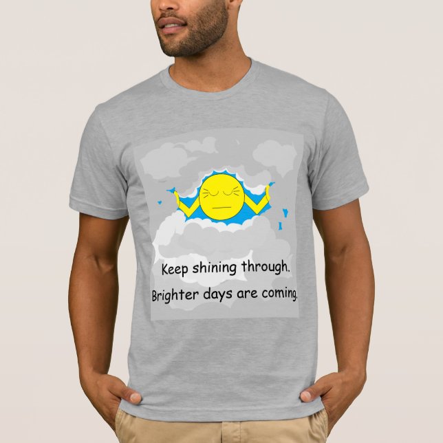 Sun Pushing Through Storm Clouds T-Shirt (Front)