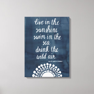 Sun Quote I Canvas Print