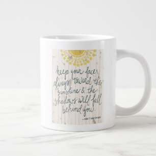 Sun Quote III Giant Coffee Mug
