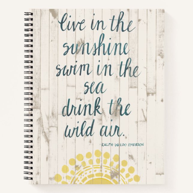 Sun Quote IV Notebook (Front)