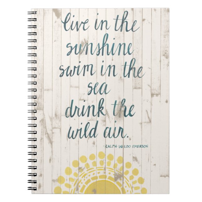 Sun Quote IV Notebook (Front)