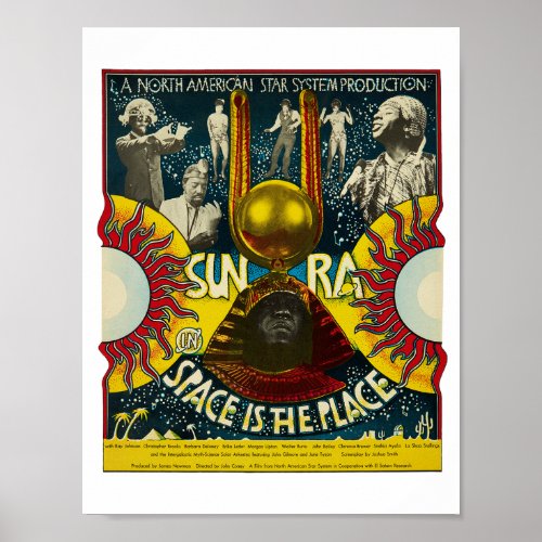 Sun Ra Space is the place Jazz Vintage  Poster