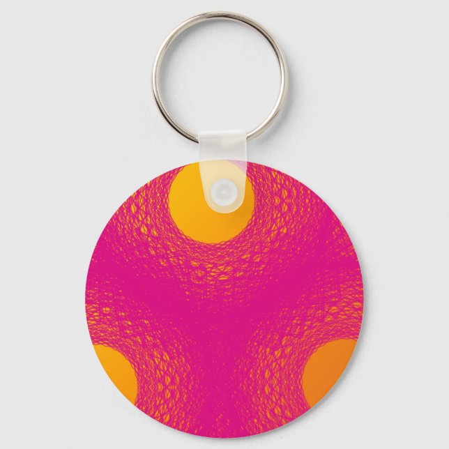 Sun radiates purple lights keychain (Front)
