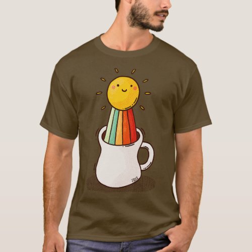 Sun Rainbow Coffee T_Shirt