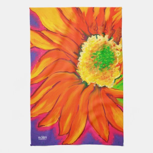 "Sun-Ray Sun-Flower" Kitchen Towel
