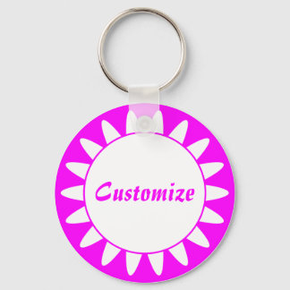 Sun Ray Template - 3 - Magenta Keychain
