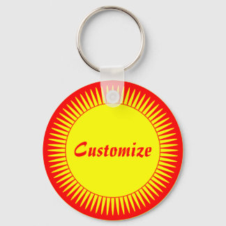 Sun Ray Template Keychain