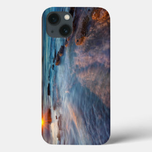 Sun rays illuminate the Pacific Ocean iPhone 13 Case