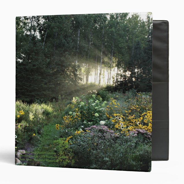 Sun Rays Late Season Garden 3 Ring Binder (Front/Inside)
