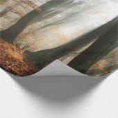 Sun Rays Mystic Misty Forest, Gift Wrapping Paper (Corner)