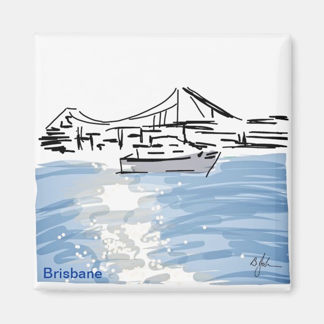 Sun Rays On The River Magnet (Front)