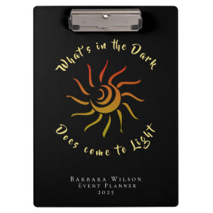 Sun Rays Sunshine Light Inspired Saying Clipboard
