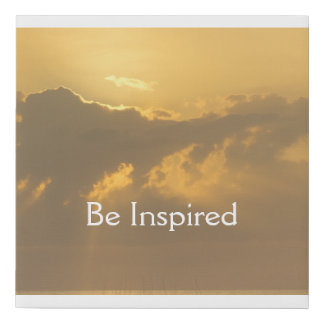 Sun Rays Through Clouds – Customizable Faux Canvas Print
