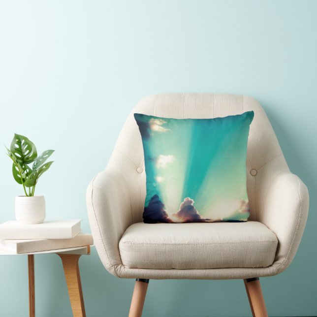 Sun Rays Throw Pillow (Chair)