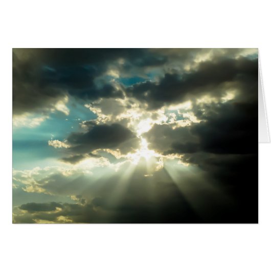Sun Rays Thru The Clouds Cards (Front Horizontal)