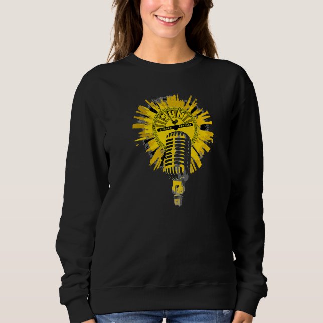 Sun Records Yellow Microphone Splatter Sweatshirt (Front)