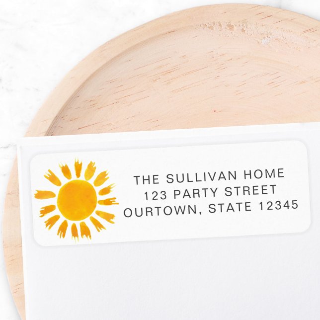 Sun Return Address Label (Creator Uploaded)