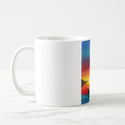 Sun rise art design cup