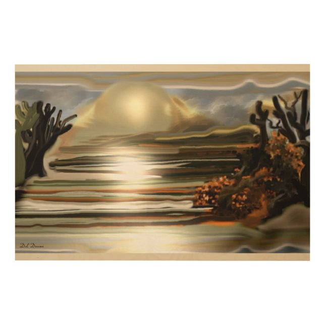 Sun Rise On the Desert Southwestern Abstract Art (Front)