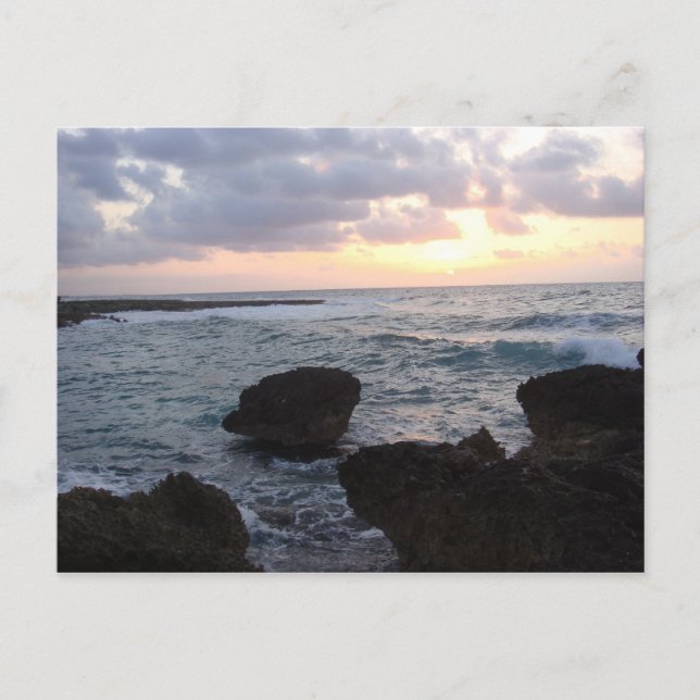 Sun Rise on the Riviera Maya Postcard (Front)