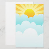 Sun Rising Above The Clouds (Front/Back)