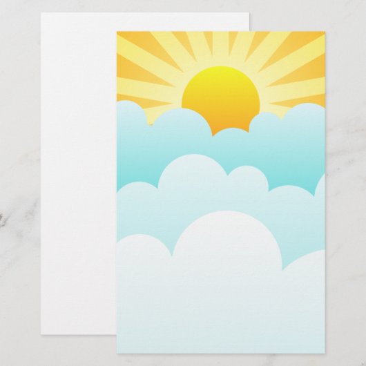 Sun Rising Above The Clouds (Front/Back)