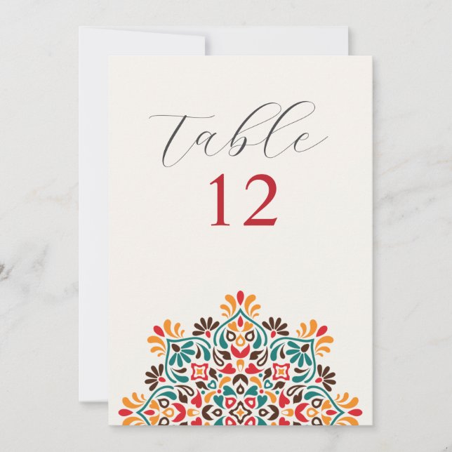 Sun Rising Boho Rustic Floral Mandala Wedding Invitation (Front)