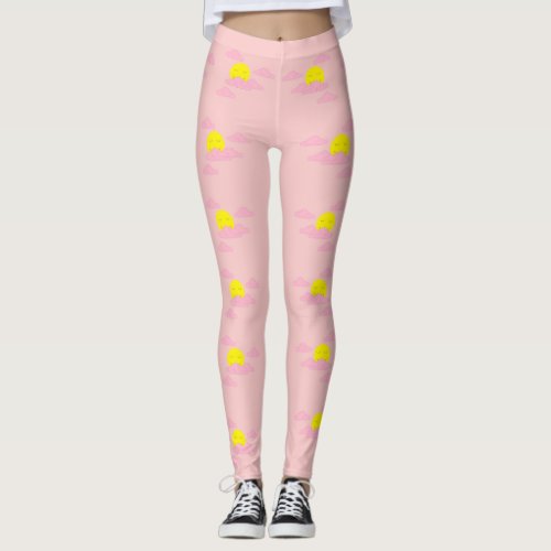 Sun Rising in Hazy Pink Sky II Leggings