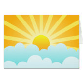 Sun Rising Over Clouds (Front Horizontal)