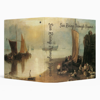 Sun Rising Through Vapour by Joseph Turner 3 Ring Binder