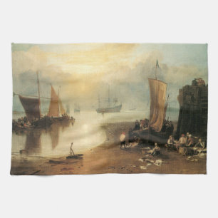 Sun Rising Through Vapour by Joseph Turner Kitchen Towel