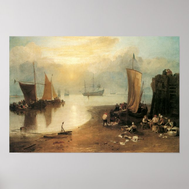 Sun Rising Through Vapour by Joseph Turner Poster (Front)