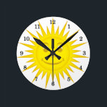 Sun Round Clock<br><div class="desc">Smiling Sun</div>