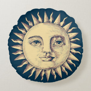 Sun Round Pillow