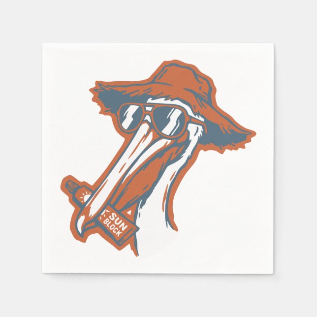 Sun-safe Pelican Napkins (Front)