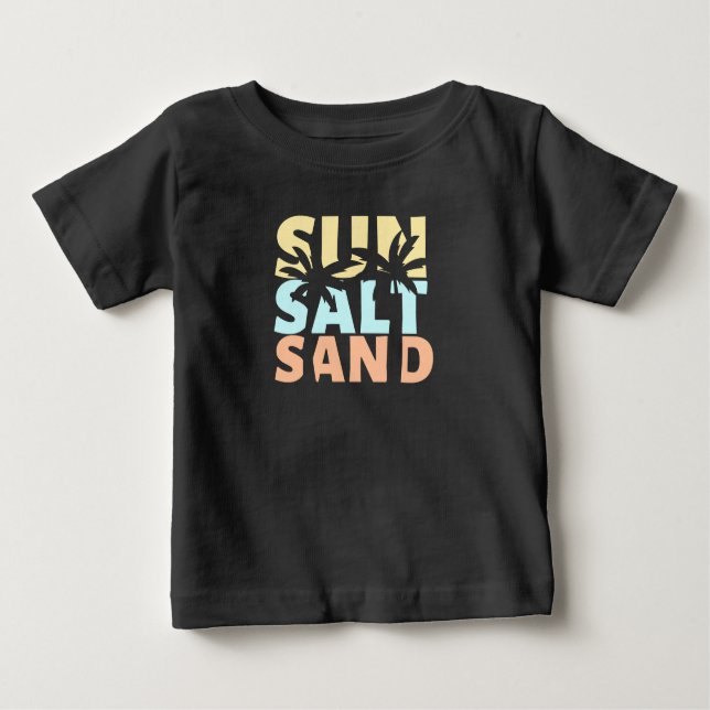 Sun Salt Sand Beach Summer T-Shirt (Front)
