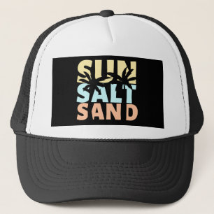 Sun Salt Sand Beach Summer Trucker Hat